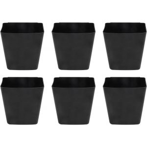Chenquansarl-Lot De 6 Porte-Gobelets À Suspendre, Panier De Rangement À Suspendre, Porte-Crayons, Organ Ur De Maquillage, Panier De Rangement, Accessoires De Rangement, Noir - Neuf