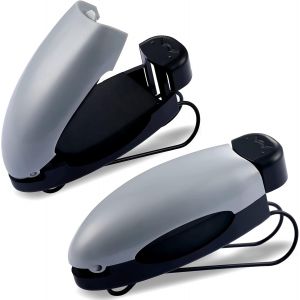 Pack De 2 Lunettes De Soleil De Voiture Clips (Gris) - Neuf