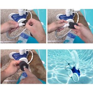 50 pièces de Rechange pour épurateur de Queue Polaris pour Queue de Tuyau de Nettoyeur de Piscine Vac-Sweep - Convient à 180,280,360,380,480,3900 Mousse à l'extrémité du Tuyau - Neuf
