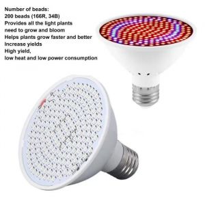 NEUF LED E27 lante à spectre complet élèvent une ampoule de lampe pour culture hydroponique de plantation de fleurs 85-265V - Neuf