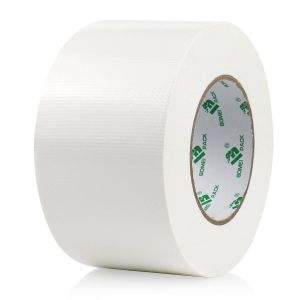 MEVRONISSHOP-Universal - Ruban Adhésif Toilé Blanc, Heavy Duty Duct Tape 75MM x 50M pour les travaux de réparation, fixation, de scellage, d'étiquetage et de rénovation - Neuf