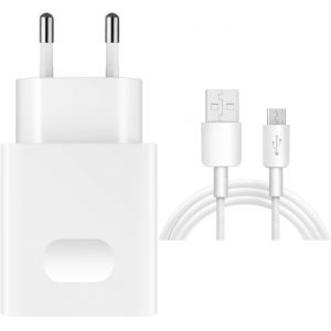 Huawei Hw-050200E01 Chargeur 2 Amp&egrave;res Blanc/C&acirc;ble De Charge Microusb Pour Huawei P10 Lite/P9 Lite/P8/P8 Lite/P8 Lite 2017/P Smart/P Smart 2019 Honor 7 6/ Ascend P8 P7 Etc. - Neuf