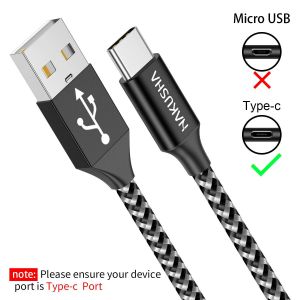 Senior-C&acirc;ble Usb C, [3M] C&acirc;ble De Charge Rapide En Nylon Usb Type C Pour Android Samsung Galaxy S22 +, S21 Ultra, Huawei P50, Mate 40, Xiaomi 12, Google Pixel 6, Oneplus, Moto, Realme, Table[L912] - Neuf