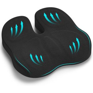 NouvelHorizonstore-Coussin Coccyx, Coussin Chaise Bureau, Coussins Ergonomique Assise pour Voiture Gaming, Coussins de Si&iquest;&iquest;ge pour Soulager la Pression et Les Douleurs des Hanches et de la Sciatique - - Neuf