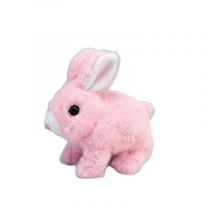 Jouets interactifs pour lapins, capables de marcher et de parler, lapin en peluche de P&acirc;ques, jouet &eacute;ducatif pour enfants - Neuf