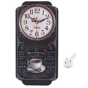 HJLIAN Horloge murale carree moderne, decoration pour bar, maison, bureau, chambre a coucher - Neuf