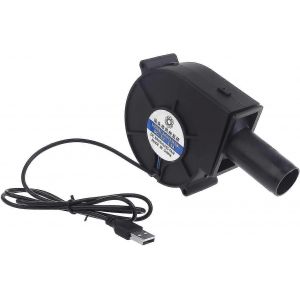 Ventilateur soufflant alimenté par USB pour le barbecue au bois de chauffage extérieur et le séchage des cheveux | Contrôle de la vitesse,volume d'air élevé,compatible avec les poêles à chaleur - Neuf