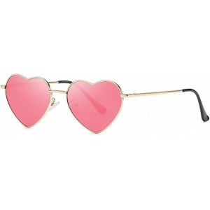 Coeur Rose Des Lunettes De Soleil Des Femmes De Polarisation De C?ur Des Lunettes De Soleil Vintage Festival Hippie De Lunettes - Neuf