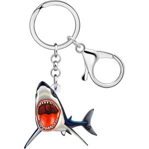 KAL-Porte-Cl&eacute;s Acrylique Animaux Marins Requin Crabe Baleine Tortue Voiture Cadeaux Pour Femmes Filles Porte-Monnaie D&eacute;coration (Multi) - Neuf