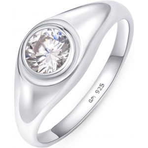 Tianyi-Bague Argent Sterling 925 Pour Femme Massif | Bague Pouce Pour Femme | Bague Chevalière | Bague En Argent Pour Femme - Neuf