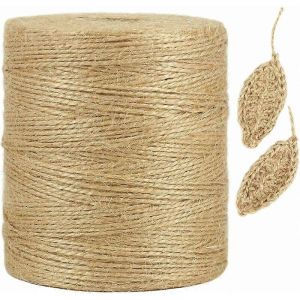 300m naturel de corde de chanvre, 1mm mince brun corde pour l'artisanat, du crochet, emballage de cadeaux, de jardinage et de d&eacute;coration de No&euml;l - Neuf