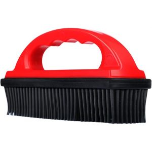 Jgd-Brosse En Caoutchouc Pour Enlever Les Poils D'animaux De Compagnie, Poils De Chat Et De Chien, Outil D'&eacute;pilation En Silicone Pour Le Nettoyage, Le Toilettage, Noir, Rouge (Rouge) - Neuf