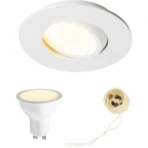 Spot Led Encastrable - Edo Solutions - Edo777860-5w3000k - 5,5w 3000k - Ip44 - Orientable - Neuf