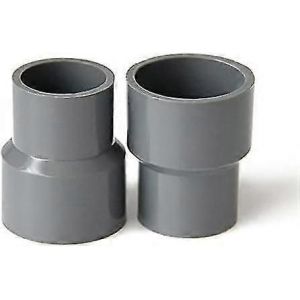 Adaptateur réducteur droit en PVC pour tuyaux d'alimentation en eau de serre de ferme de jardin (id 40mm à 20mm,gris) - Neuf