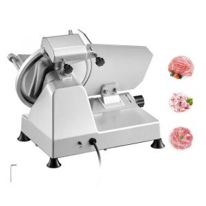 Trancheuse &agrave; Viande &Eacute;lectrique de 10 pouces-Duoku-Trancheuse de Charcuterie Commerciale-180 W-&Eacute;paisseur R&eacute;glable de 0 &agrave; 0,4 pouce - Neuf