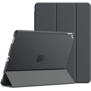 Coque Pour Ipad Pro 12,9 (1ère Et 2ème Génération, Modèles 2015 Et 2017), Housse Étui Rabat À Fonction Réveil/Sommeil Automatique (Gris) - Neuf
