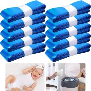 Checarzhn--No1-10 Recharge Poubelle A Couche, Sac Poubelle Couche Grande Capacité, Bebe Recharge Sac Poubelle Couche Compatible Avec Tommee Tippee, Angelcare - Neuf