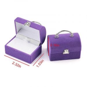 1 Pi&egrave;ce Belle Bo&icirc;te &Agrave; Bijoux En Velours Conteneur Bague De Mariage Bo&icirc;te Pour Boucles D'oreilles Collier Bracelet Affichage Bo&icirc;te Cadeau Support 16 Styles - Neuf