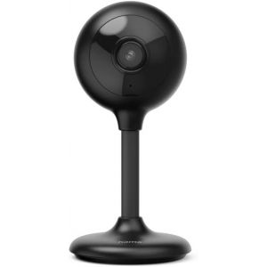 Wireless Indoor WiFi Surveillance Camera (Connected Camera,Motion Detection,1080p,Recorder MicroSD,2-Way Sound,Night Vision,Compatible with Alexa/Google,for Baby/Pets) Black - Neuf