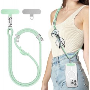 Cordon T&eacute;l&eacute;phone Portable Universelle, Tour De Cou Telephone R&eacute;glable Et D&eacute;tachable, Laniere Telephone Portable Longue En Nylon Compatibles Avec Des Smartphones Etc - Neuf