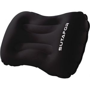 ERYI-Oreiller De Camping Gonflable Coussin De Voyage Ultraléger 73G Pour Randonnee, Extérieur Coussin De Plage En Tpu Doux Et Confortables, Noir - Neuf