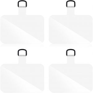 Lot de 4 Languette Attache Téléphone, Cordon de Sécurité Rotatif à 360 ° Coussinets Universels pour Cordon de Téléphone Portable Pièce de Rechange Compatible avec iPhone et Android - Neuf