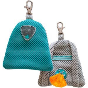 Kal-Sac À Dos Cinquetorri, Récipient Pour Sacs Hygiéniques Pour Chiens, Design Moderne, Idéal À Transporter Pendant Les Promenades, Pour Rouleaux Sacs, Couleur Turquoise - Neuf
