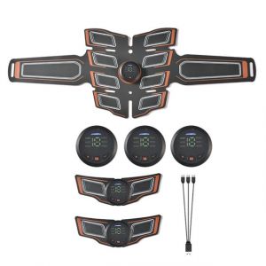 Entraîneur Musculaire Abdominal Aste Usb,Masseur Musculaire Abdominal Portable,Ceinture D'entraînement Électronique,Équipement De Fitness - Type Orange-Suit - Neuf