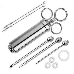 Seringue d'injecteur de viande,kit d'injecteur d'arôme de marinade en acier inoxydable - Neuf