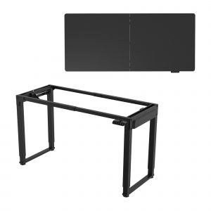 Bureau table poste de travail &eacute;lectrique &agrave; hauteur r&eacute;glable 180 x 80 cm noir Helloshop26 03_0009078 - Neuf