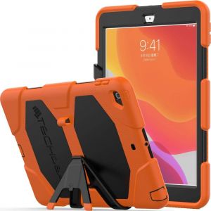 G-Shock Étui pour iPad 10.2 2021/2020 / 2019 [9ème, 8ème 7ème génération] Coque Rigide, Haute Protection Antichoc avec Support Amovible - Housse pour Enfants Écoles Ouvriers - Orange.[F6880] - Neuf