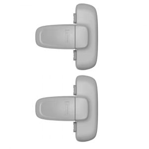 2 pièces de maison, réfrigérateur réfrigérateur congélateur porte, serrure, verrou enfant à un jeune âge, les enfants réfrigérateur serrures bébé verrouillage de sécurité pour enfants (gris) - Neuf