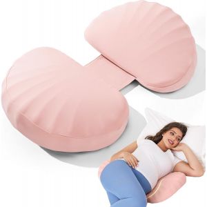 Oreiller De Grossesse En Mousse &Agrave; M&eacute;moire De Forme Pour Dormir Sur Le C&ocirc;t&eacute;, Oreiller De Maternit&eacute; Pour Le Dos, Le Ventre, Les Hanches Pour Femme Enceinte, Portable Et R&eacute;glable - Neuf