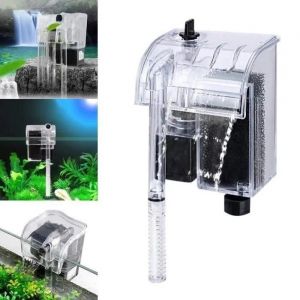 Filtre Ext&eacute;rieur &Agrave; Cascade Moteur Haute Performance Pompe Externe 4 W 130 L-H Aquarium Poissons Eau Douce Sal&eacute;e Marin Sopo1129 - Neuf