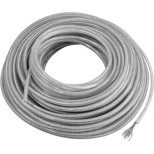 Fil Debroussailleuse Fil de Coupe Ligne de Coupe Herbe en Acier Robuste 2mm/3mm/5M/10M/15M/45M Rond Remplacement String Line Cordon de Corde pour débroussailleuses (3mmx10M) - Neuf