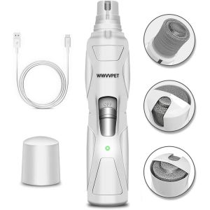 Coupe-Ongles Pour Animal Domestique Avec Lumière Led, Plus Puissant Et Silencieux À Faible Vibration Pour Chien, Coupe-Ongles Électrique, Soin De La Patte Sans Douleur, Outil Rechargeable - Neuf