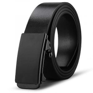 Ceinture Pour Homme,Matériau En Cuir De Haute Qualité Ceinture Automatique Ratchet Pour Hommes Ceinture En Cuir Largeur 3,5 Cm Longueur 125 Cm Noir - Neuf