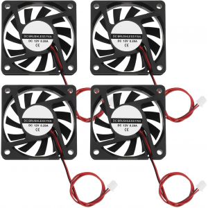 4pcs DC 12V 6010 Ventilateur de Refroidissement sans Brosse Roulements &agrave; Huile Ventilateur 60x60x10mm pour Bricolage PC Coque d'ordinateur Refroidisseurs de Processeur Radiateurs Ventilateur - Neuf