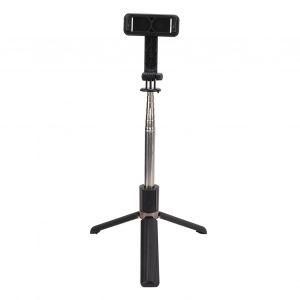 Trepied Pour Selfie, Poignee Antiderapante, Rallonge De 95,5 Cm, Telecommande De 10 M, Trepied Stable, Mini Perche A Selfie Noire - Neuf