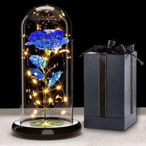 Cadeau Pour Femmes Pour La Fête Des Mères, Fleur Eternelle Sous Cloche Avec Led, Tournesols Cadeau Pour Femme Maman Mère Grand-Mère, Cadeau Éternel Pour Femme Pour La Fête Des Mères, Anniversaire - Neuf
