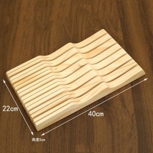 Grand Support De Bloc De Couteaux En Bois,Organisateur De Couteaux À Tiroir,Parfait Pour La Maison Et Les Chefs,Porte-Couteau Haut De Gamme,Cadeaux,Pendaison De Crémaillère - Type 15 Slot - Neuf