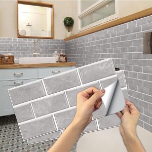 ERYI-Stickers Carrelage Cuisine, 24 Pièces Autocollant En Tuile Auto-Adhésif Sticker Imperméable En Pvc Autocollants De Carreaux Carrelage Adhesif Mural Autocollant Pour Salle De Bains Et Cuisine - Neuf
