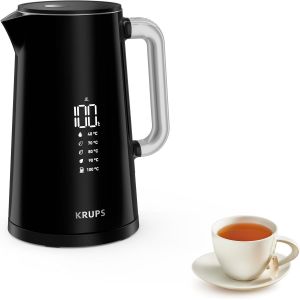 NouvelHorizonstore-Krups BW8018 Smart'n Light Bouilloire &eacute;lectrique 5 niveaux de temp&eacute;rature Affichage num&eacute;rique 30 minutes Fonction de maintien au chaud | Auto-Off | Capacit&eacute; 1,7 L | Construction do - Neuf
