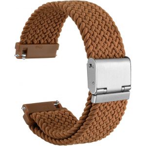 Tress&eacute; Bracelet Montre En Nylon Pour Homme Et Femme, Boucle R&eacute;glable, D&eacute;gagement Rapide, Sangles Sport Tiss&eacute;es, 18mm 19mm 20mm 21mm 22mm - Neuf