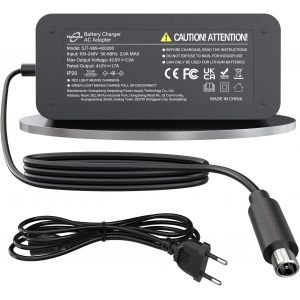 Chargeur Trotinette Electrique 42v 2a, Chargeur Trotinette Xiaomi M365, Pro, Pro 2, Mi 3, 1s, 4, 4 Lite, 5 Elite, Chargeur Pour Ni - Neuf