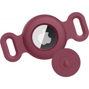 Airtag &Eacute;tuis Collier pour Chien et Chat,Coque en Silicone &Eacute;tanche pour Apple AirTag GPS Finder,1pc Housse de AirTag Protection pour Pet Colliers de Compagnie Anti-Perte Porte-cl&eacute;s AirTag.[O49] - Neuf