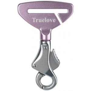 Jgd-Truelove Boucle De Chien Voiture Mod&egrave;le Actualis&eacute; Boucle De Ceinture Securite Chien Voiture Aluminium A&eacute;rospatial Robustesse Boucle De Harnais Chien Voiture Chien Voyageant En Voiture Violet - Neuf