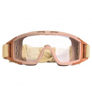 Lunettes De Protection Tactiques Coupe-Vent Resistantes Aux Chocs Avec Sangle Reglable Pour Equipement De Plein Air, Kaki - Neuf