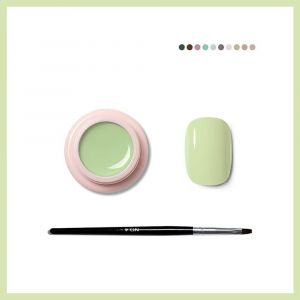 Sjzg-Vert Nu Ensemble De Vernis &Agrave; Ongles En Gel Cr&egrave;me Solide, Kit De Vernis &Agrave; Ongles En Gel Blanc Nu Noir Blanc Set De Vernis Gel Gel De Peinture &Agrave; La Main - Neuf