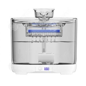 Inn Fontaine À Eau Pour Chat 2,2l Avec Detecteur De Mouvement Filtre Fontaine Eau Pompe Silencieuse Et 5000 Mah Rechargeable - Neuf
